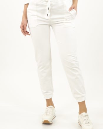 Pantalone Sportivo in Cotone - Colore Bianco