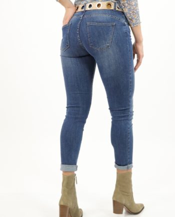 Jeans in Cotone Elasticizzato Modello Push Up - Colore Blu